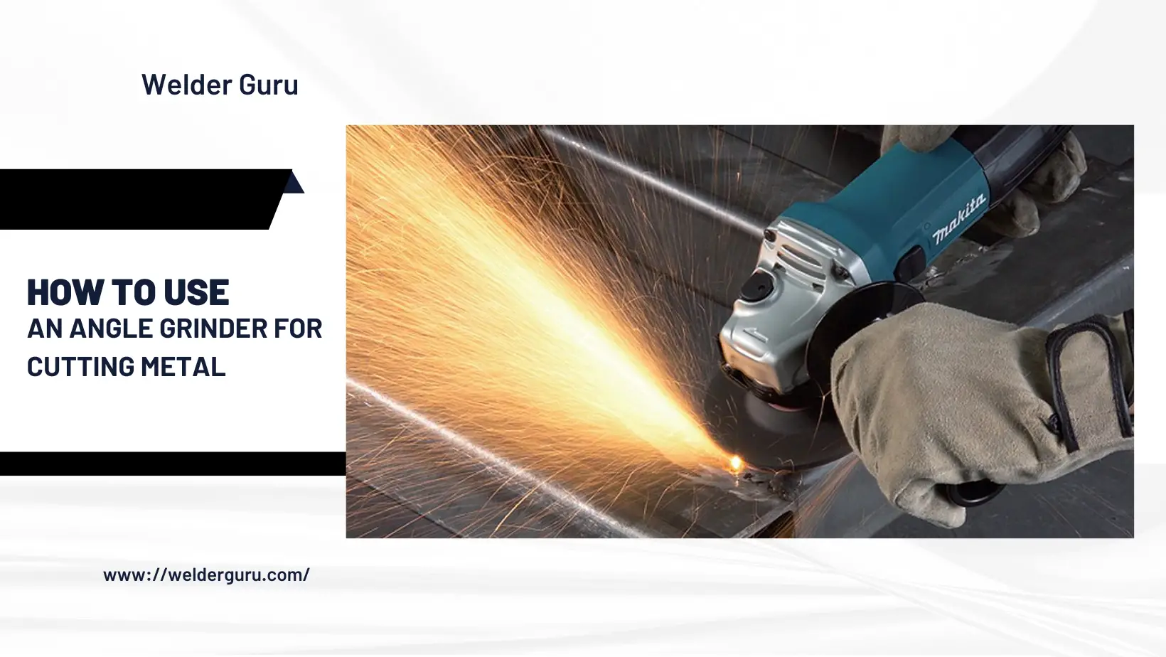 How to use an angle grinder for cutting metal.