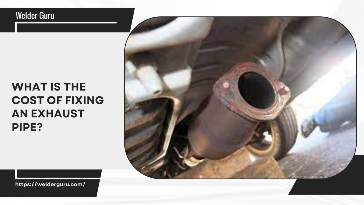 How to fix the exhaust pipe without welding?