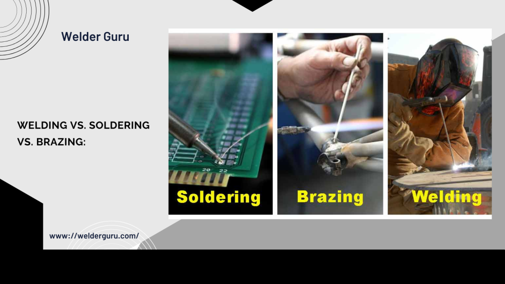 Welding vs. soldering vs. brazing
